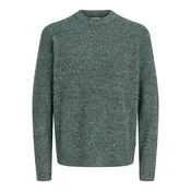 JACK & JONES Pulover JORFREDERIKSBERG OLLIE temno zelena