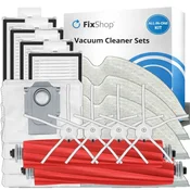 Komplet nadomestnih delov za Xiaomi Roborock Q7+, Q7 Max, Q7 Max+ (2x Glavna krtača, 4x Filter, 4x Stranska krtača – bela, 4x Krpa za brisanje, 4x Vre