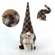 shumee Božični škrat s skodelico za kavo, božični okrasek Gnome v boemskem slogu