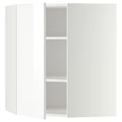 METOD Ugaoni zidni element s policama, bela/Ringhult bela, 68x80 cm