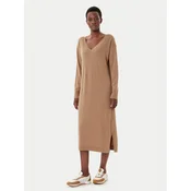 Weekend Max Mara Pletena obleka Zenith 2525326012 Bež Regular Fit