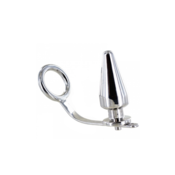 METALHARD COCK RING WITH PLUG ANAL 45 X 45MM