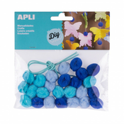 APLI Apli Pom pom verižice modra 25 kos, (20455748)