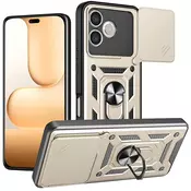 Ovitek Techsuit CamGuard pro za Honor 600 Lite - zlat