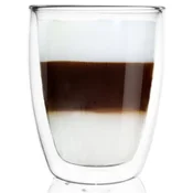 shumee Dvostenski termo kozarec za kavo z mlekom ali zeliščni čaj 330 ml