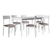 Jedilniški komplet Victorville 350 (Bela) 75x90x160cm