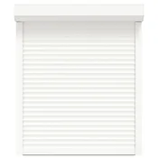 vidaXL Rolo zaslon Bela 100 x 120 cm Aluminij in poliuretan
