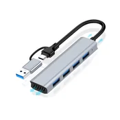 INF USB 3.0 4-Port Hub - Adapter Type-C - Hiter prenos podatkov, (5000129848)