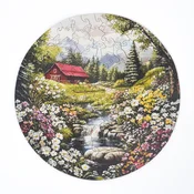 Lesena sestavljanka za odrasle | Skriti Raj | 147 delov | Srednja | Domišljijski deli | Lasersko rezan les | 29 x 21 cm | Lubiwood
