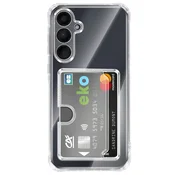 AVIZAR Etui za Galaxy A35 z vgrajenim držalom za kartice in okrepljeni kotički, Prozorna, (5000275185)