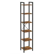 shumee Temno rjava ozka knjižna omara Loft VR37 40x30x187,5 Begryf