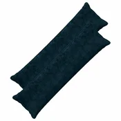 vidaXL Prevleka za blazino 2 kos HOUTEN Temno modra 40 x 145 cm