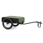 KLARFIT Companion, prikolica, 40kg /50 litrov, prikolica za kolesa, ročna prikolica , črna barva (BCT1-Companion-Olive)