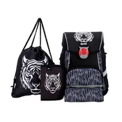 ABC123 TORBA ŠOLSKA 4-DELNI SET LED TIGER