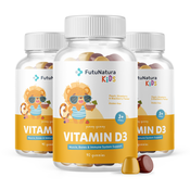 Vitamin D3 – Gumiji za otroke, 90 gumi bonbonov