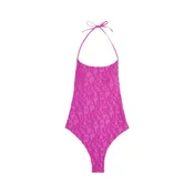 Emporio Armani za ženske. EW000788_AF12185 Roza žakardni pleteni kopalni kostum (M), Oblačila za plažo, Poliester