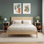 Vidaxl Nočna omarica LOCHEM 2 kos Sonoma hrast 36 x 33 x 60 cm