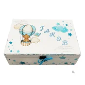 Kutija uspomena personalizirana imenom - poklon za rodenje, krštenje ili rodendan djeteta - 8. 20x30x10cm - 154304