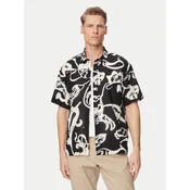 JACK & JONES Srajca JORMONTAUK  črna / bela
