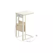 Songmics Stranska mizica 30x40x62 cm bela