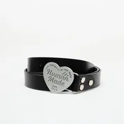 Pas HUMAN MADE Leather Buckle Belt Silver M