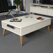 Hanah Home Klub sto Best 90x34,6x60?cm Krem
