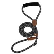 shumee Povodec za ovratnico za PSE, nedrseč, črne barve, dolžina 130 cm, premer 10 mm