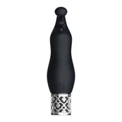 Gardj Europe Exquisite – silikonski vibrator v obliki krogle z možnostjo ponovnega polnjenja – črn