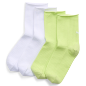PUMA Womens Short Socks (2-Pack), Clothing, Lime, 39/42