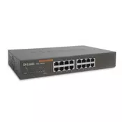 D-LINK 16-Port Gigabit Unmanaged Desktop Switch - DGS-1016D  Neupravljivi, 16, 16x 10/100/1000M RJ45 porta