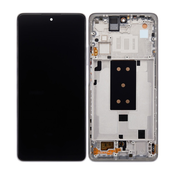 Xiaomi 11T, 11T Pro - LCD zaslon + steklo na dotik + okvir (Moonlight White) OLED