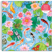 Galison - Puzzle Ob ribniku Koi - 1 000 kosov