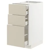 METOD/MAXIMERA Podstav omr 3lč/2nzk/1sre/1vsk prd, bela/Havstorp bež, 40x60 cm