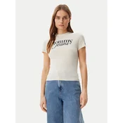 Tommy Jeans Majica Essential DW0DW19447 Bež Slim Fit