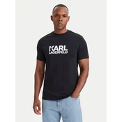 KARL LAGERFELD Majica 755780 564235 Mornarsko modra Regular Fit