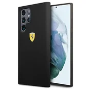slomart Ohišje Ferrari On Track Silicone za Samsung Galaxy S22 Ultra - črno