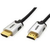 VALUE Value HDMI priključni kabel HDMI-A  vtič 3.00 m črna 11.99.5943 #####10K UHD\, #####8K UHD\, dvojno oklopljen HDMI kabel, (20421071)