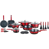 Shumee SET LONČEV Z MARMORNO OBLOGO 21 ELEMENTOV. ZILNER BORDO ZL-8541, (21384730)