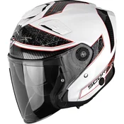 Scorpion EXO-GT Jet Crest otvorena motociklisticka kaciga bijelo-crvena