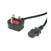 Napajalni kabel 220V C13 180° UK 1,95m Value