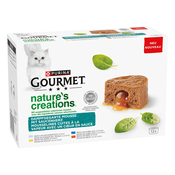 Ekonomično pakiranje Gourmet Natures Creations Gravy Heart 24 x 85 g - Morska riba; piletina; bakala; govedina