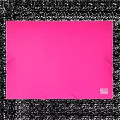 Spirit: Neon pink mapa z gumo A4