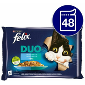 Felix Fantastic DUO rybí výběr v želé 48 x 85 g