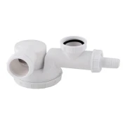 shumee Nizek sifon za enojno pomivalno korito ESCAPE 6/4 x 40 mm dovod za pomivalni stroj