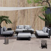 Bessagi Garden Lounge Garnitura Cherry, Siva, 6-Delno