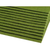 Tkanina dekorativni filc / filc 20x30 cm - (F23) zelena stepa (2 kosa)
