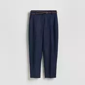 Reserved - Pantalone s visokim sadržajem lana i mešavinom viskoze