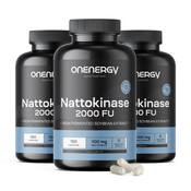 3x Nattokinase 2000 FU, skupaj 450 kapsul