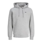 JJ REBEL Muški duks s kapuljacom 12263852, Sivi