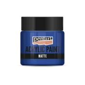Akrilna barva mat - 50 ml - modra